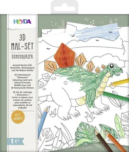 Wypukła malowanka - Dinozaury Heyda - zabawka - Zabawki kreatywne - miniaturka - grafika 1