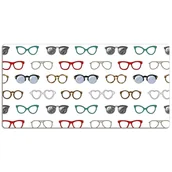 Podkładki na biurko - Podkładka na biurko Okulary w stylu vintage 120x60 cm - miniaturka - grafika 1