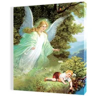 Ikony i obrazy sakralne - Obraz religijny na płótnie Anioł Stróż - miniaturka - grafika 1