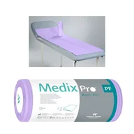 Kosmetyczne akcesoria jednorazowe - Podkład higieniczny na rolce 50cm x 160cm fioletowy podfoliowany 54g MedixPro 12szt - miniaturka - grafika 1
