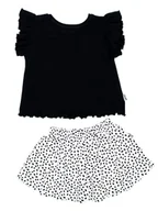 Bluzki damskie - Dziewczęcy komplet bluzka + spodenki biały Nicol r.146 - miniaturka - grafika 1