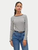 Bluzki damskie - Vero Moda Bluzka Chloe 10314406 Biały Slim Fit - miniaturka - grafika 1