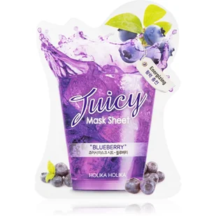 Holika Juicy Mask Sheet Maska w płachcie energizująca Blue Berry 1 szt. - Maseczki do twarzy - miniaturka - grafika 1
