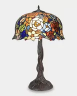 Lampy stojące - Lampa Witrażowa w Stylu Tiffany Kolorowe Kwiaty - miniaturka - grafika 1