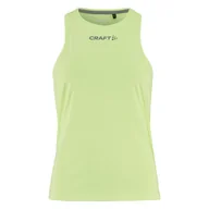 Koszulki i topy damskie - Damska koszulka bez rękawów CRAFT CORE ESSENCE SINGLET 2 W 1915290-507000 – Zielony - miniaturka - grafika 1