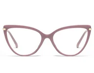 Okulary korekcyjne, oprawki, szkła - Okulary kocie do komputera damskie z filtrem BLUE Light zerówki 2563-3 - miniaturka - grafika 1