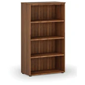 Regały biurowe - Regał biurowy PRIMO WOOD, 1434 x 800 x 420 mm, orzech - miniaturka - grafika 1