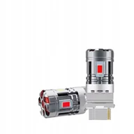 Żarówki samochodowe - ŻARÓWKI LED P27W 3156 CZERWONE BARDZO MOCNE 2600LM CANBUS STOPU WENTYLATOR - miniaturka - grafika 1