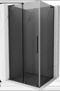 Mexen Velar L kabina prysznicowa rozsuwana 120x90 cm, grafit, gun gray szczotkowany - 871-120-090-43-66 - Kabiny prysznicowe - miniaturka - grafika 1