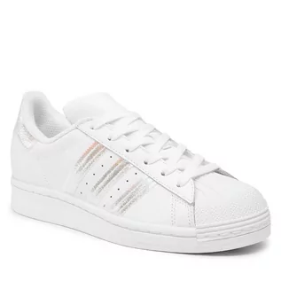 Buty dla dziewczynek - Adidas Buty Superstar J FV3139 Ftwwht/Ftwwht/Ftwwht - grafika 1