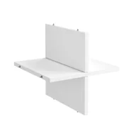 Meble modułowe i akcesoria - Półka krzyżakowa Spaceo Kub 32.6 x 32.7 x 1.6 cm biała Spaceo - miniaturka - grafika 1