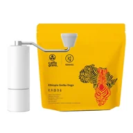 Kawa - ZESTAW - Caffe Grano X Konesso Ethiopia Gerba Dogo 250g + Młynek do kawy Timemore Chestnut C2 Max White - miniaturka - grafika 1