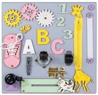 Zabawki interaktywne dla dzieci - Tablica manipulacyjna kolorowa - 3toysm - miniaturka - grafika 1