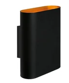 Lampy ścienne - Lucide OVALIS Czarny | Mosiądz 2xE14 Kinkiet ścienny 12222/02/30 12222/02/30 - miniaturka - grafika 1