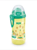 Butelki dla niemowląt - NUK Butelka dziecięca "Flexi Cup" w kolorze żółtym - 300 ml - miniaturka - grafika 1