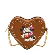 Torebki damskie - Fossil Damska torba Mickey and Friends brązowa skóra mini torebka SL10052216, brązowy, S, casual - miniaturka - grafika 1