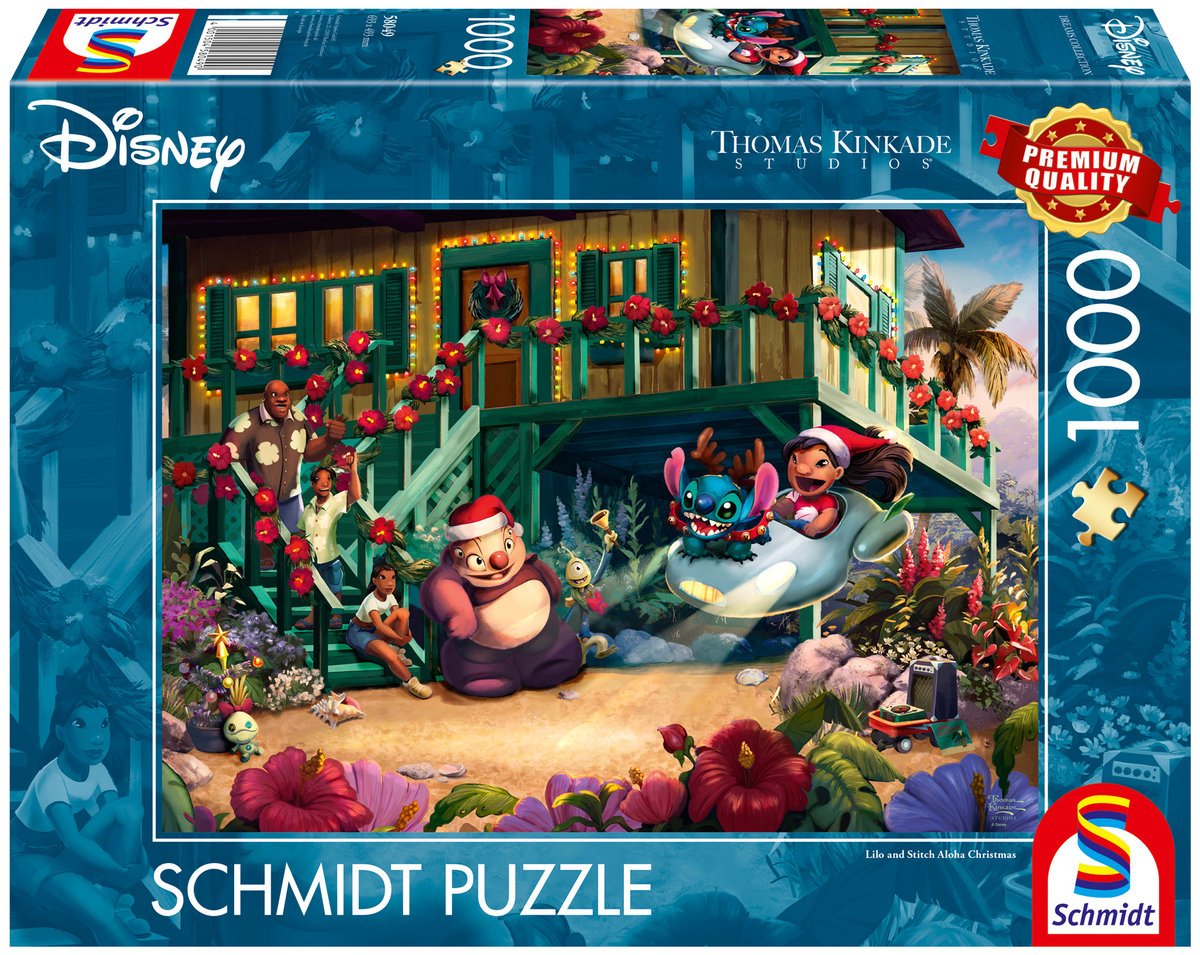 Schmidt, Puzzle PQ THOMAS KINKADE Lilo & Stich Święta w duchu Aloha (Disney), 1000 el.