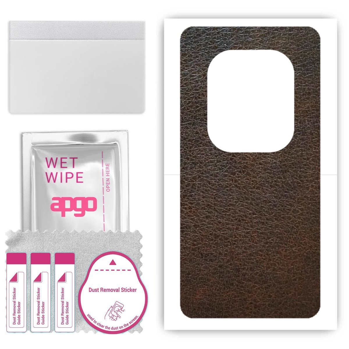 Folia naklejka skórka strukturalna na TYŁ do Tecno Phantom X2 pro - Skóra Brązowa - apgo SKINS