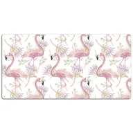 Podkładki na biurko - Mata ochronna na biurko Egzotyczne flamingi 120x60 cm - miniaturka - grafika 1