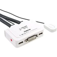 Kable komputerowe i do monitorów - InLine Przełącznik przełącznik KVM 2 port DVI-D z USB audio 61613I - miniaturka - grafika 1