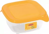 Pojemniki i kosze gastronomiczne - CURVER Pojemnik na żywność "FRESH&GO " kwadratowy 0,25L żółty 182255 - miniaturka - grafika 1