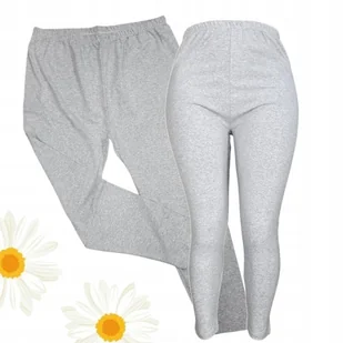 ATUT LEGINSY KLASYCZNE Polski Producent bawełna wygoda szare 50 52 5xl 6xl - Legginsy - miniaturka - grafika 1