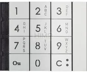 Akcesoria do domofonów i wideodomofonów - Bticino SFERA: Plakietka alfanumeryczna modułu klawiatury - Aluminium Legrand 353011 353011 - miniaturka - grafika 1