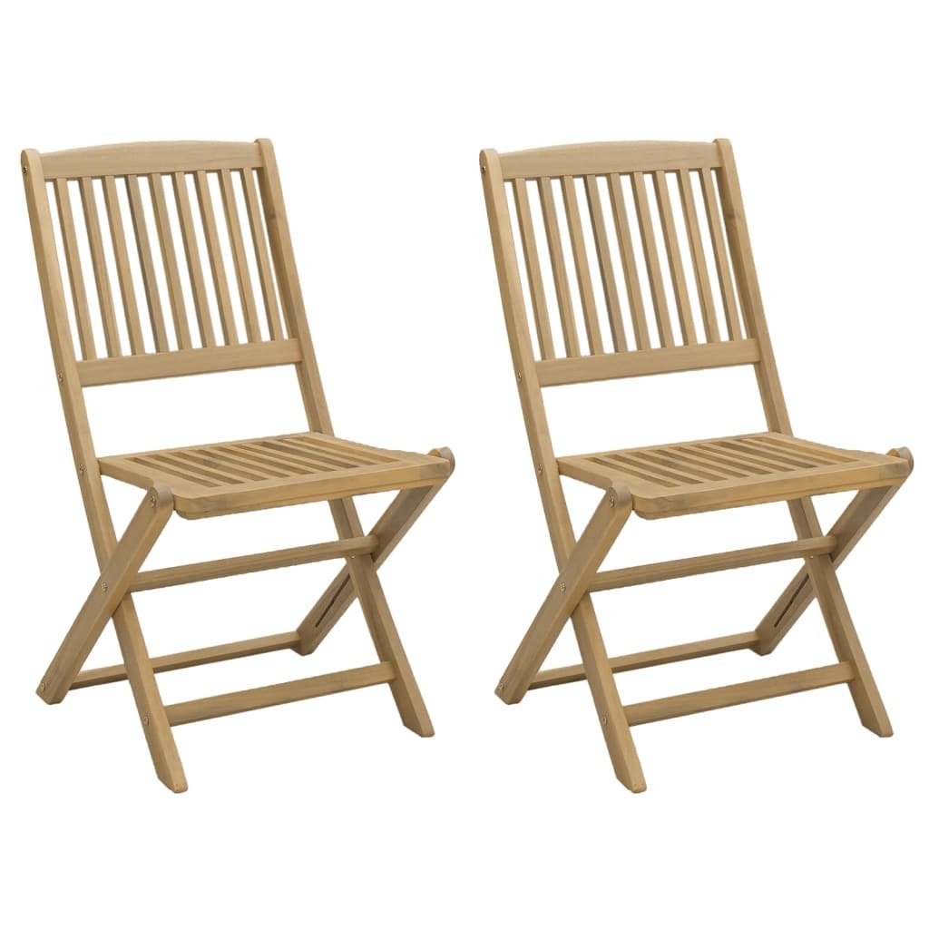 vidaXL Krzesła ogrodowe 2 szt. Składane 57x48,5x90 cm lite drewno akacjowe