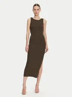 Sukienki - Guess Sukienka dzianinowa W5GK47 Z3L10 Brązowy Regular Fit - miniaturka - grafika 1