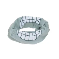 Szaliki i chustki dla dzieci - Wielofunkcyjna chusta komin Flexi Loop Smile grey - ubranie - miniaturka - grafika 1