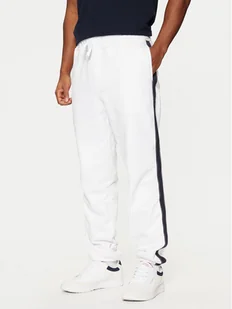 Tommy Hilfiger Spodnie dresowe MW0MW37477 Biały Regular Fit - Spodnie sportowe męskie - miniaturka - grafika 1