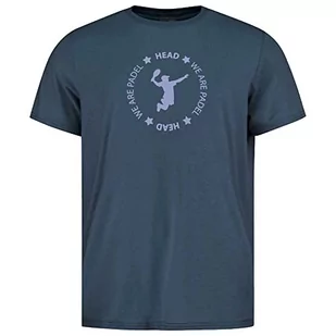 HEAD Męski T-shirt We Are Padel (1 opakowanie) - Koszulki męskie - miniaturka - grafika 1