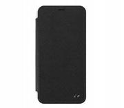 Etui i futerały do telefonów - XQISIT Etui Flap Cover Adour Galaxy S8 Plus, czarne - miniaturka - grafika 1
