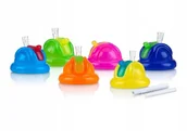 Smoczki uspokajające - Ustnik do butelek ze słomką Nuby 12m+ mix kolorów - miniaturka - grafika 1