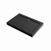 Brodziki prysznicowe - EXCELLENT BREX.1403.120.080.BLC Forma ComX brodzik prost.120x80str.czarn - miniaturka - grafika 1