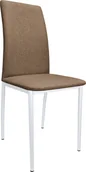 Krzesła - Krzesło tapicerowane ALAN stelaż biały Sawana 25 - miniaturka - grafika 1