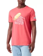 Koszulki męskie - Timezone Męski t-shirt Rocket Ice, Paradise Pink, XXL - miniaturka - grafika 1