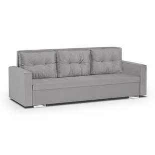 Kanapa sofa 3 os z funkcją spania FOLLER szara - Sofy i kanapy - miniaturka - grafika 1
