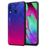 Etui i futerały do telefonów - Pokrowiec Do Samsung Galaxy A40 Etui w FIOLETOWO - CZERWONY TPU Obudowa Case Cover Plecki Ochronny Cadorabo - miniaturka - grafika 1
