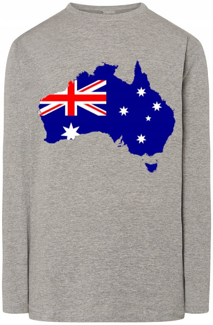 Australia Flaga Męski Longsleeve Modny Rozm.3XL
