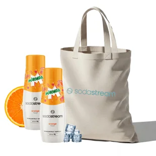 ZESTAW Syrop SodaStream Mirinda 2x440 ml + torba - Syropy i koncentraty owocowe - miniaturka - grafika 1
