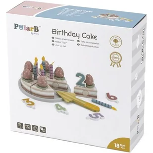 VIGA drewniany tort urodzinowy # z wartością produktów powyżej 89zł! - Zabawki AGD - miniaturka - grafika 1