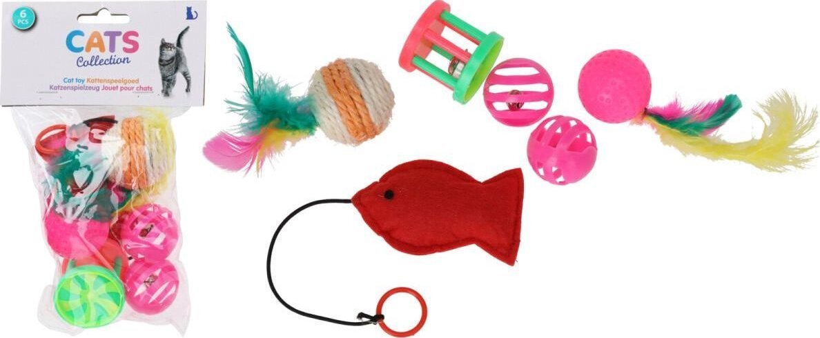 Koopman Zestaw zabawek dla kota 6szt