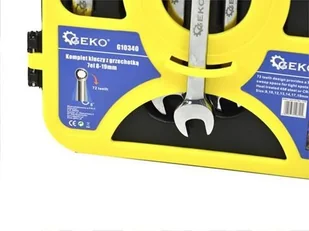 Geko Komplet kluczy z grzechotką 7el 8-19mm G10340 - Klucze i nasadki - miniaturka - grafika 3