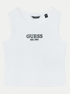 Guess Top J4YI16 KBZP4 Biały Regular Fit - Koszulki i topy damskie - miniaturka - grafika 1