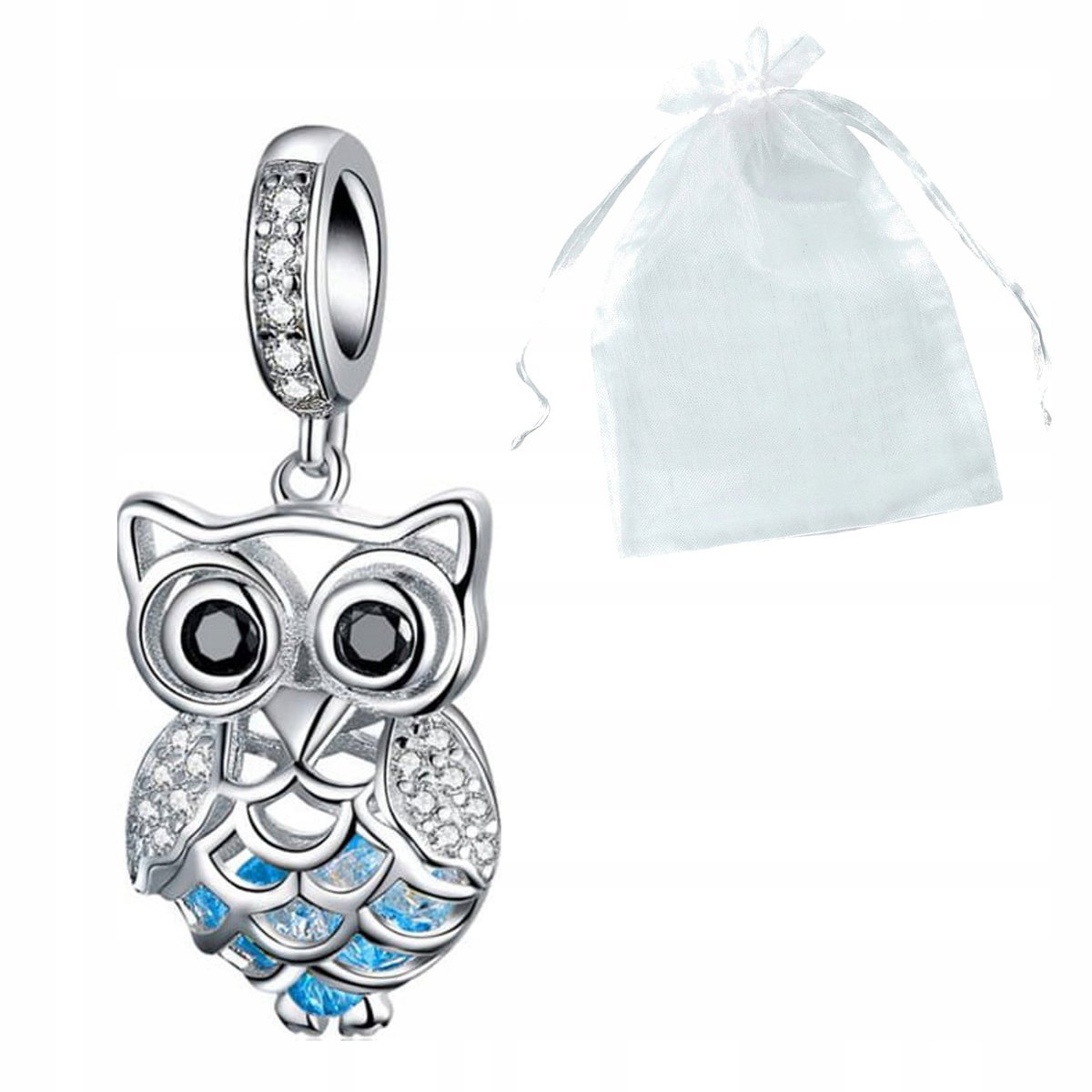 Charms Sowa Sówka Przepiękna Zawieszka Na Prezent