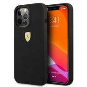 Etui i futerały do telefonów - Etui Ferrari do iPhone 13 Pro / 13 6,1" czarny hardcase Silicone - miniaturka - grafika 1