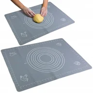 Obrusy i serwetki - STOLNICA SILIKONOWA MATA 60x45 CM PODKŁADKA KUCHENNA DO WAŁKOWANIA CIASTA - miniaturka - grafika 1