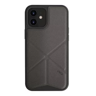 UNIQ etui Transforma iPhone 12 mini 5,4" szary/charcoal grey - Etui i futerały do telefonów - miniaturka - grafika 3