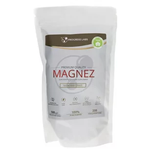 Progress Labs Cytrynian magnezu w proszku - 500 g - Witaminy i minerały - miniaturka - grafika 1